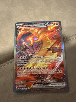 Pokemon TCG Team Rockets Moltres EX Destined Rivals Card 229/182 Stamped C - Image 1