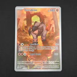 Pokemon TCG Card Terrakion 135/086 White Flare Illustration Rare *English* - NM - Image 1