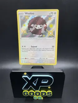 Wooloo SHINY SV103/SV122 Shining Fates NM Holo Foil Rare Pokemon Card - Image 1
