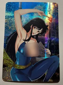 SEXY HEROINE WAIFU Hitomi Kisugi CAT’S EYE DBZ BACK ACG PRISMATIC HOLO CARD NM - Image 1
