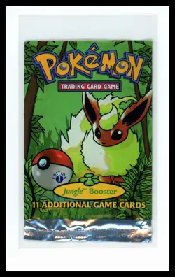 CUT 1st Edition Jungle Booster Pack Flareon 1999 EMPTY WOTC Pokemon NO CARDS TCG - Image 1