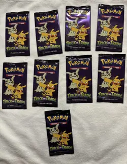 9 Pack Pokemon TCG Trick or Trade Booster Packs 2023 Halloween Card Lot Bundle - Image 1
