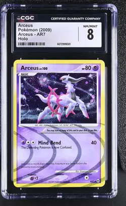 CGC 8 Arceus 2009 Arceus AR7 Holo Pokemon Card - Image 1
