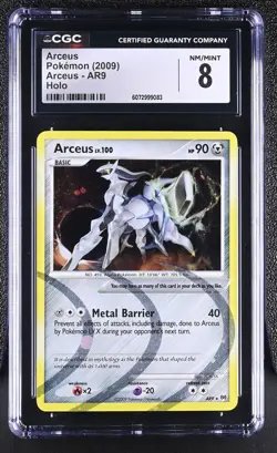 CGC 8 Arceus 2009 Arceus AR9 Holo Pokemon Card - Image 1