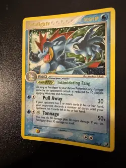 Feraligatr Unseen Forces Holo Card 2005 4/115 Series Stamped (Creased) MP - Image 1