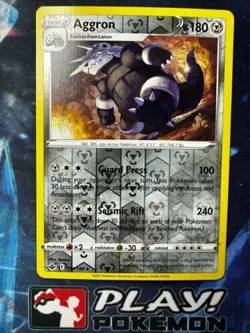 Aggron 111/198 Reverse Holo Rare Chilling Reign Pokemon TCG Card + Cardsaver - Image 1