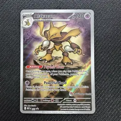 Alakazam Pokemon Center Holo Promo Card 009 Mega Evolutions NM Pokemon TCG - Image 1