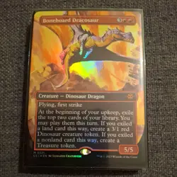 Bonehoard Dracosaur (Borderless) foil M The Lost Caverns of Ixalan 321 Near Mint - Image 1