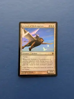 MTG Archon of Redemption: Worldwake FOIL #3 - NM+ - Image 1