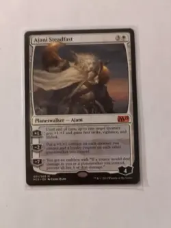 Ajani Steadfast Magic mtg Heavy Play, English Magic 2015 (M15) x1 - Image 1