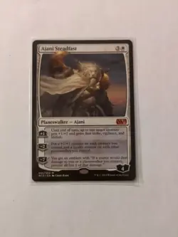 Ajani Steadfast Magic mtg Heavy Play, English Magic 2015 (M15) x1 - Image 2