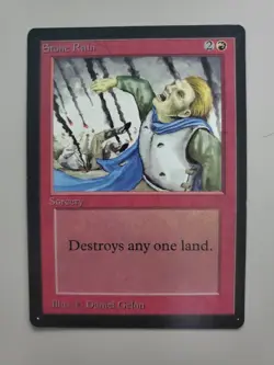 MTG Stone Rain Beta Edition Regular Common LP See Pictures - Image 1