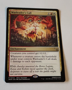 MtG Warleader's Call (MKM-0242) Rare English MINT - Image 1