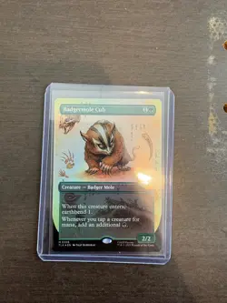 Badgermole Cub Mythic Borderless Foil Magic the Gathering Avatar - Image 1
