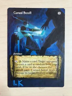 Altered Magic MTG - Cursed Scroll - World Championships - Image 1