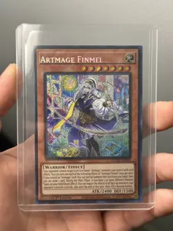MISPRINT NAME SHIFT Yu-Gi-Oh TCG Artmage Finmel DUAD-EN009 Secret Rare Card - Image 1