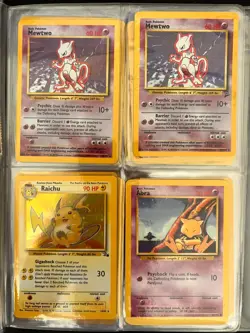 Vintage Pokemon Cards Base Set + WotC Movie Promos + PokeTrivia + TCG items - Image 1