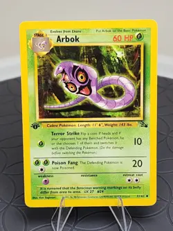 1st Edition Arbok 31/62 Fossil Rare Pokemon Card 1999 Near Mint Condition - Image 1