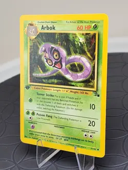 1st Edition Arbok 31/62 Fossil Rare Pokemon Card 1999 Near Mint Condition - Image 2