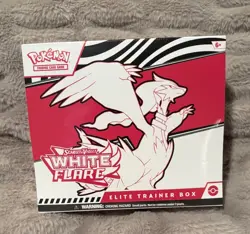 Pokemon TCG Scarlet Violet White Flare Elite Trainer Cards Box ETB 10.5 New - Image 1