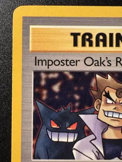 [Ink Error] 1st Edition Imposter Oak's Revenge 76/82 Team Rocket Pokemon Card MP - Image 3