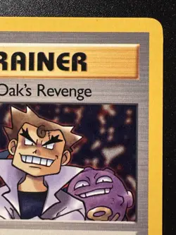 [Ink Error] 1st Edition Imposter Oak's Revenge 76/82 Team Rocket Pokemon Card MP - Image 4