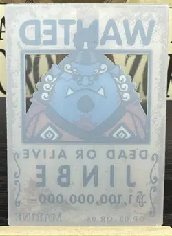 One Piece Wanted Poster Collectible Clear Cute Card Jinbe - Image 2