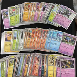 Pokemon Scarlet And Violet/Mega Bulk Lot 110 Cards Only Holos - Image 1