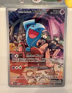 Team Rocket's Wobbuffet 203 Sv: Scarlet & Violet Promo Cards Holo - Image 1