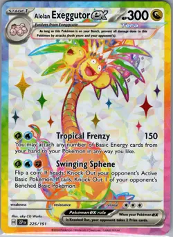 Alolan Exeggutor ex 225/191 SV08: Surging Sparks - Pokemon Card - NM - Image 1