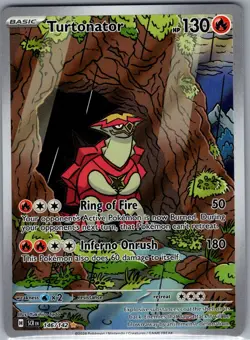 Turtonator 146/142 SV07: Stellar Crown - Pokemon Card - NM - Image 1