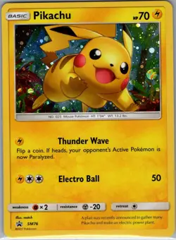 Pikachu SM76 Holo SM Promos - Pokemon Card - LP - Image 1