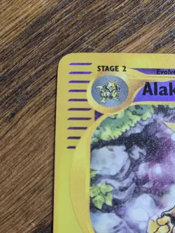 Pokemon 2002 Expedition Reverse Holo #1/165 ALAKAZAM nice card,,,read - Image 4