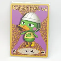 Animal Crossing Scoot 050 E-Reader Card Nintendo GameCube GBA Series 1 2002 - NM - Image 1