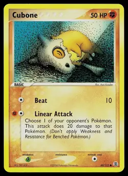 Pokemon Card - Cubone FireRed & LeafGreen 60/112 Common Non Holo - Image 1