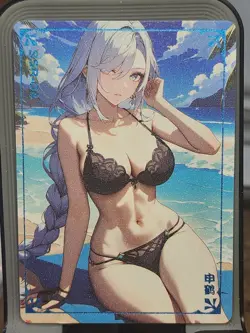 Shenhe Reluctant Card Goddess Story Spicy Anime Waifu SSR SSR-04 - Image 1