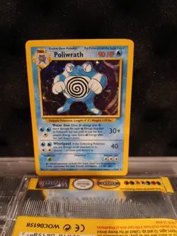 Pokemon TCG Poliwrath Base Set Holo Card 13/102 Unlimited Rare, Lightly Played - Image 1