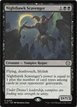 Nighthawk Scavenger R Commander: The Lost Caverns of Ixalan 203 LP-NM - Image 1