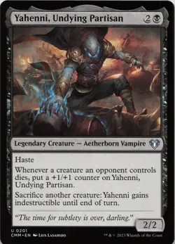 Yahenni, Undying Partisan U Commander Masters 201 NM MTG - Image 1