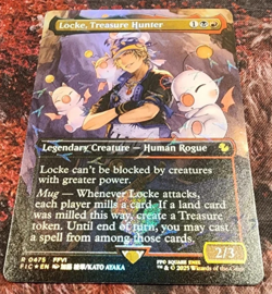 MTG Final Fantasy Holiday Release Chocobo Foil Locke, Treasure Hunter (NM) - Image 1