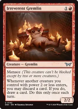 IRREVERENT GREMLIN x4 mtg NM-M Duskmourn: House of Horror 4 Unc - Image 1