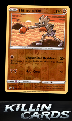 Reverse Holofoil Hitmonchan 095/202 Pokemon Uncommon SWSH01: Sword & Shield Base - Image 1