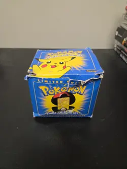 Orig 1999 Pokemon Pikachu Burger King 23k Gold Plated Card + Pokeball, COA & Box - Image 2