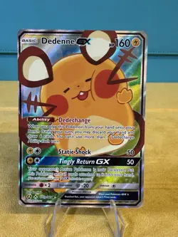 Pokemon TCG - Dedenne GX Unbroken Bonds Holo Full Art Ultra Rare 195a/214 - Image 1