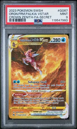 Palkia Vstar 2023 Pokemon Sword And Shield Crown Zenith Cert#119547960 - Image 1