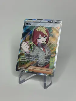 Pokemon TCG Mela 140/131 Prismatic Evolutions Ultra Rare Full Art Trainer Holo - Image 1