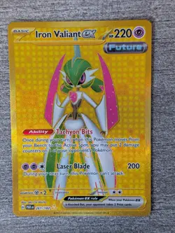 Pokemon TCG Iron Valiant EX 261/182 Hyper Rare Holo - SP52 - Image 1