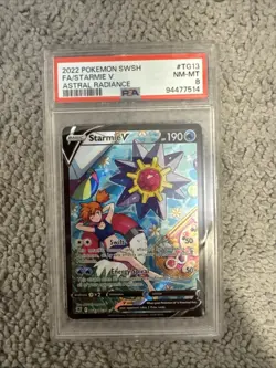 Pokemon Starmie V PSA 8 NM-Mint TG13/TG30 Astral Radiance Trainer Gallery TG13 - Image 1