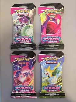 Pokemon Fusion Strike Sleeved Booster Packs X4 - Image 1