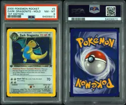 2000 POKEMON ROCKET 1ST EDITION #5 DARK DRAGONITE - HOLO PSA 8 - Image 3